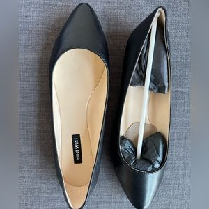 Nine West | Black Leather Ballet Flats